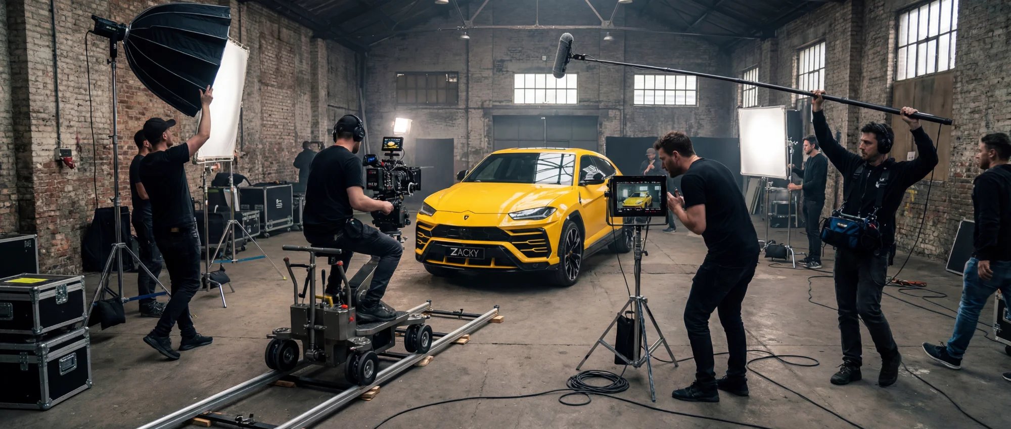 Lamborghini voor fotoshoot