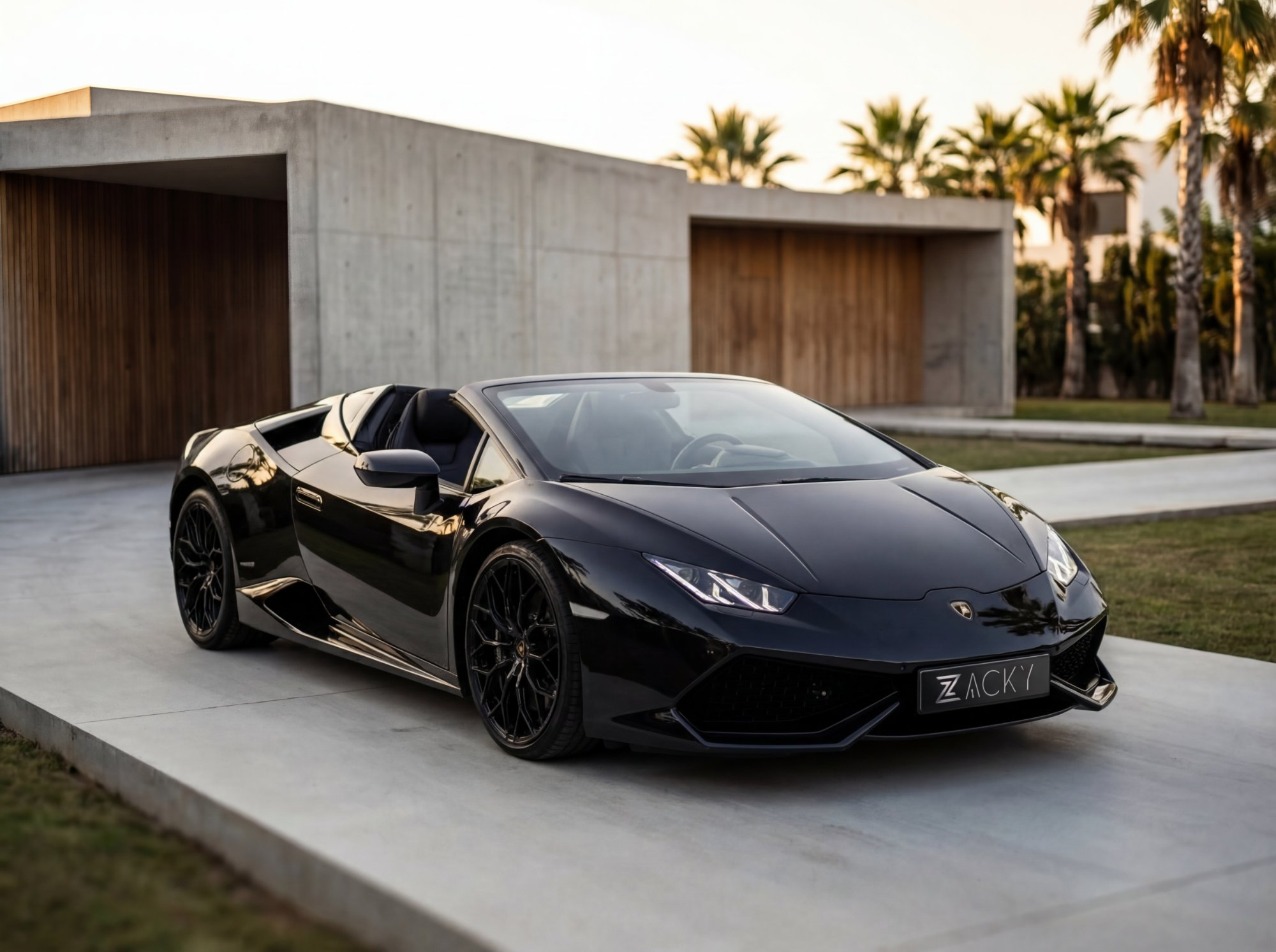 Lamborghini Huracán Spyder Zwart